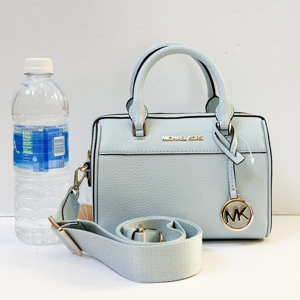 Michael Kors Travel XS Duffle Satchel Shoulder Crossbody Bag Vista Blue